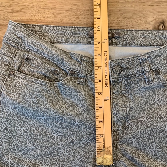 Women's Prana Print Gray low-rise Skinny Pants 8/29 - Picture 4 of 9